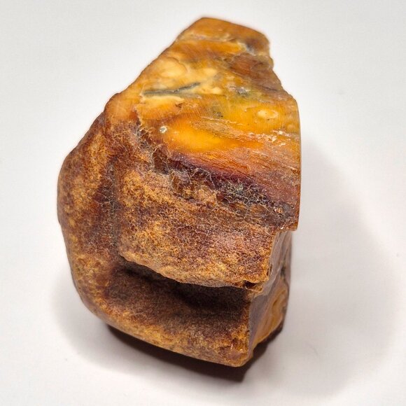 Raw Baltic Amber 62g 71x41x37mm Natural Rough, Honey amber - Picture 3 of 9